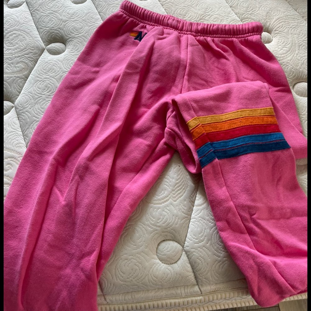Aviator Nation pink sweatpants, Size small!